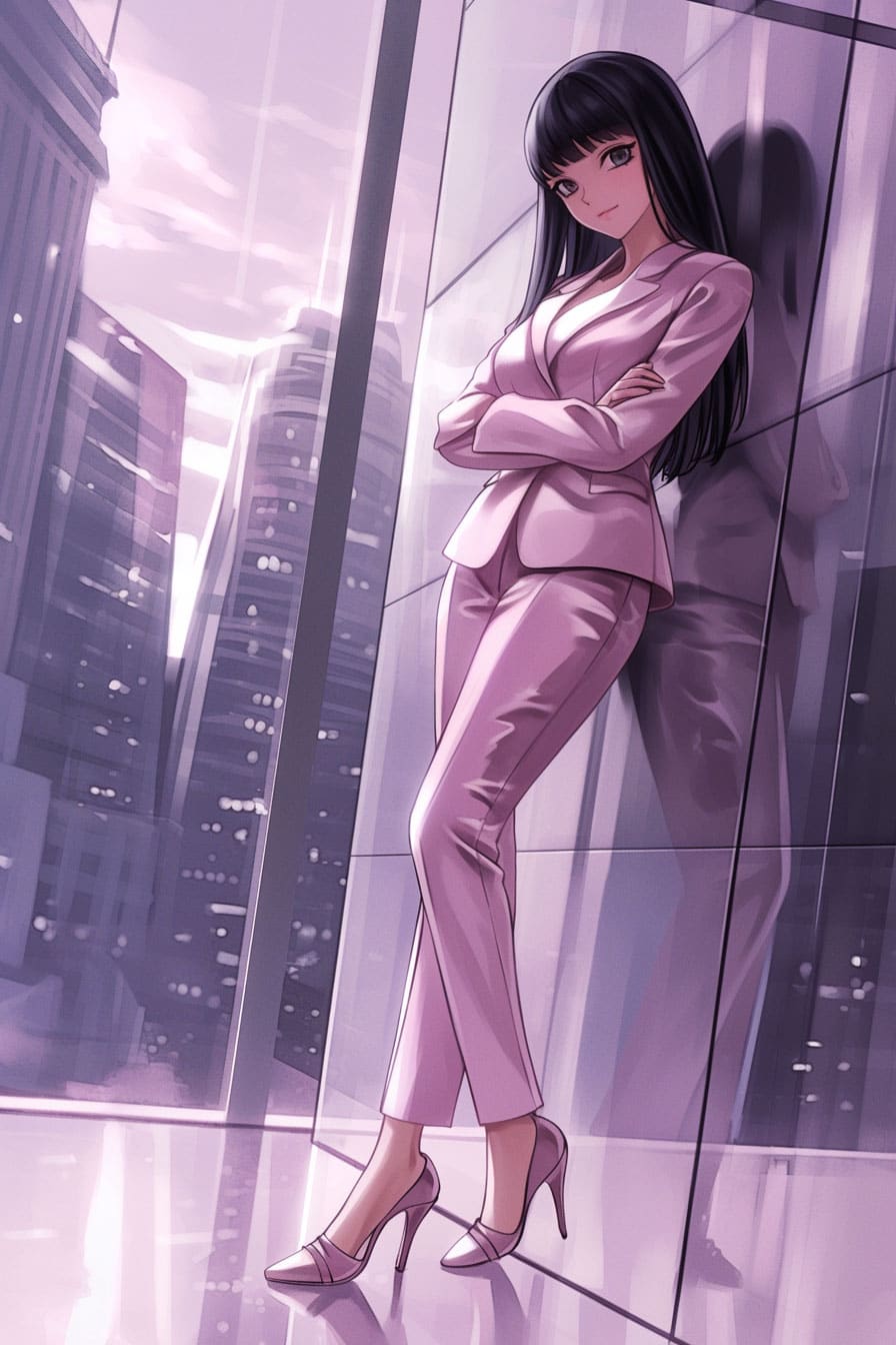 Josei fashion influencer - glass wall boss babe