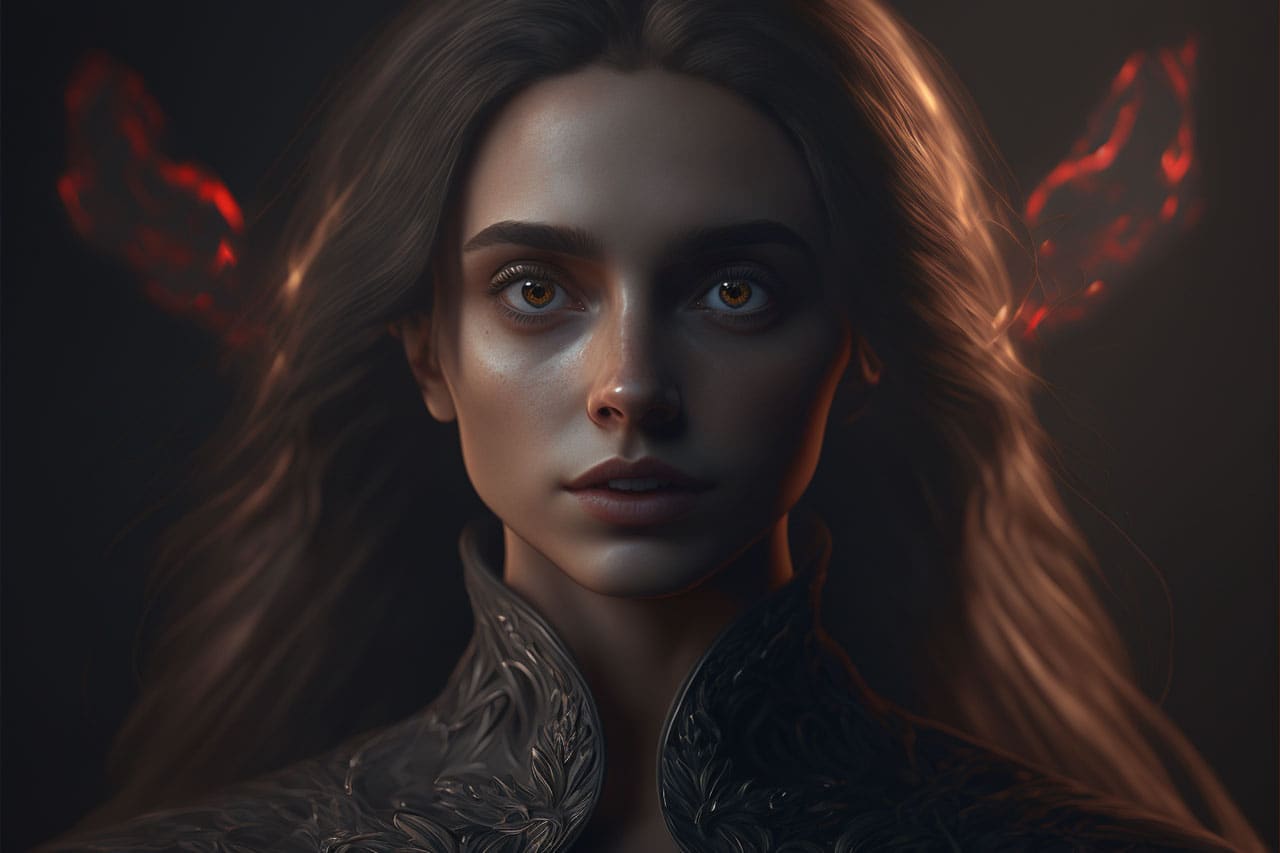 Dark Feminine Art - Portrait of a Woman