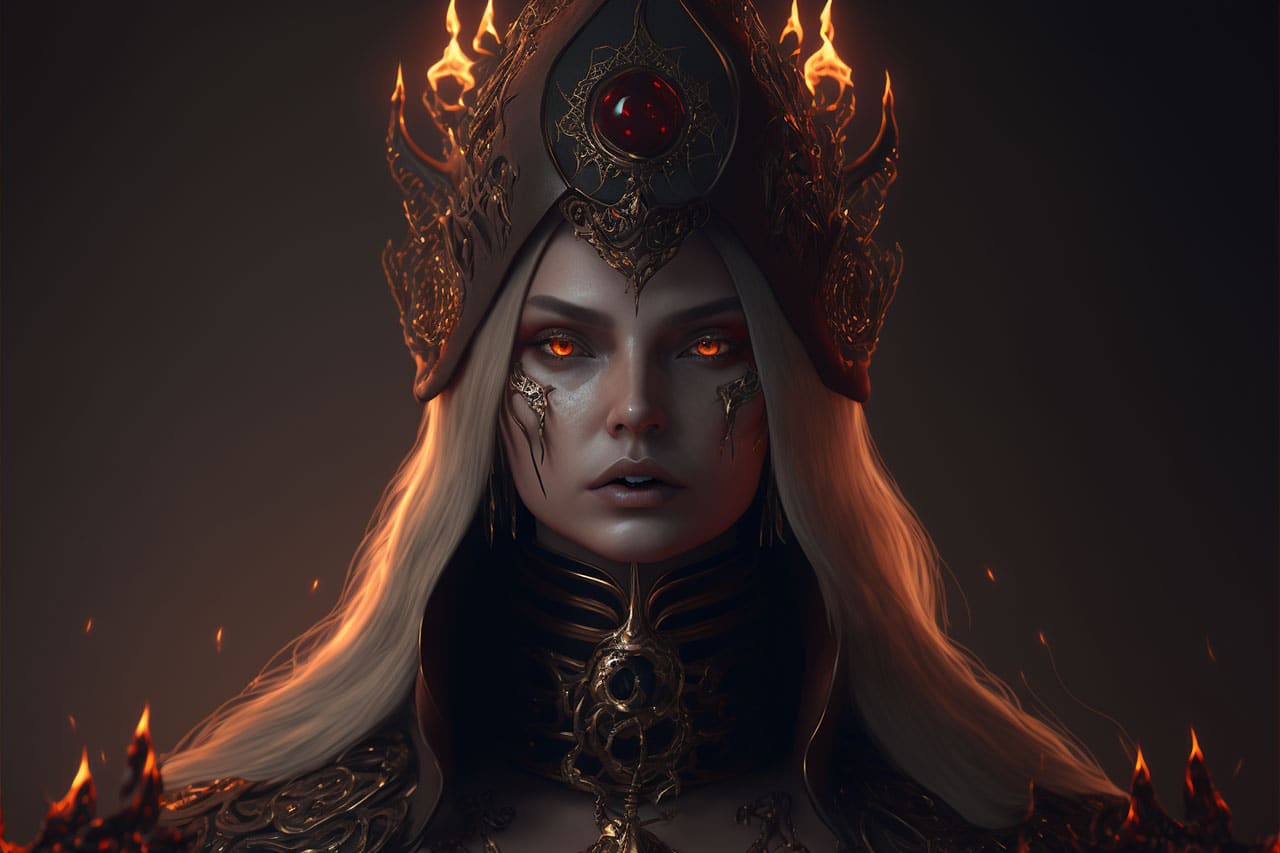 Dark Feminine Art - Sorceress
