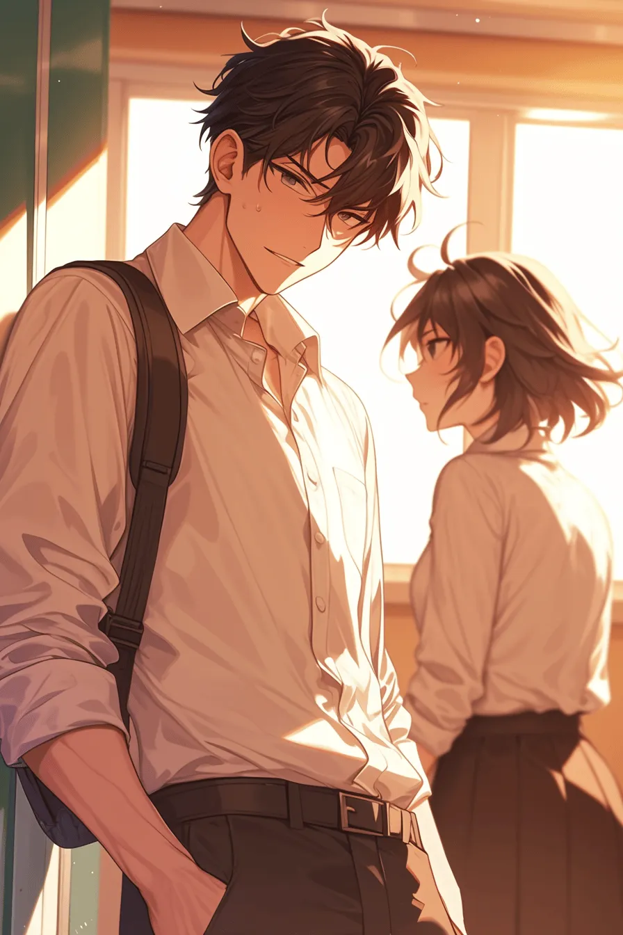 a teenager at school