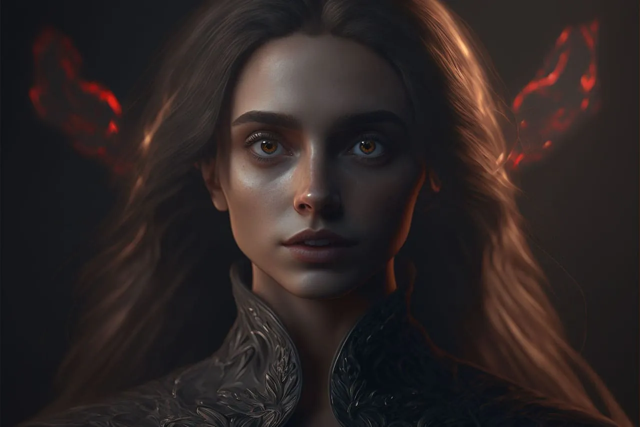 Dark Feminine Art - Portrait of a Woman