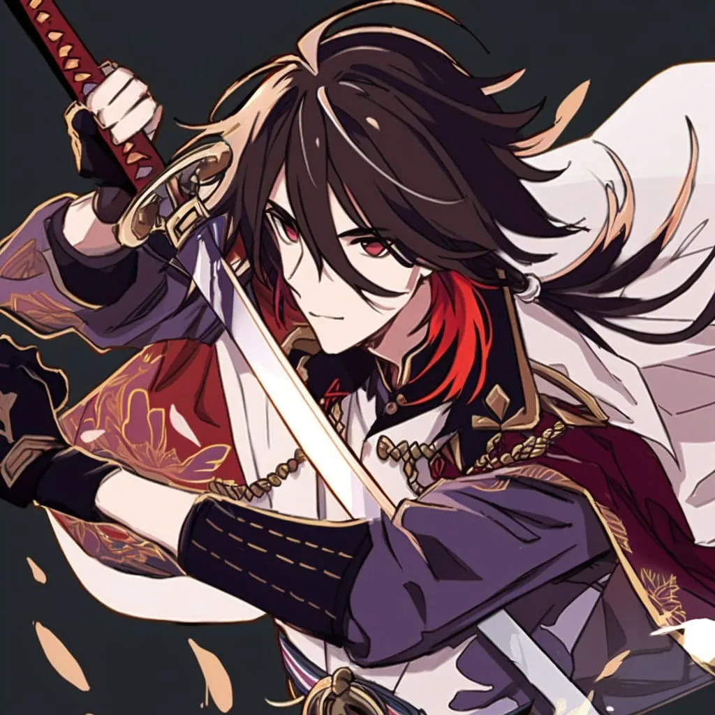 Jidaimono anime style - man with sword
