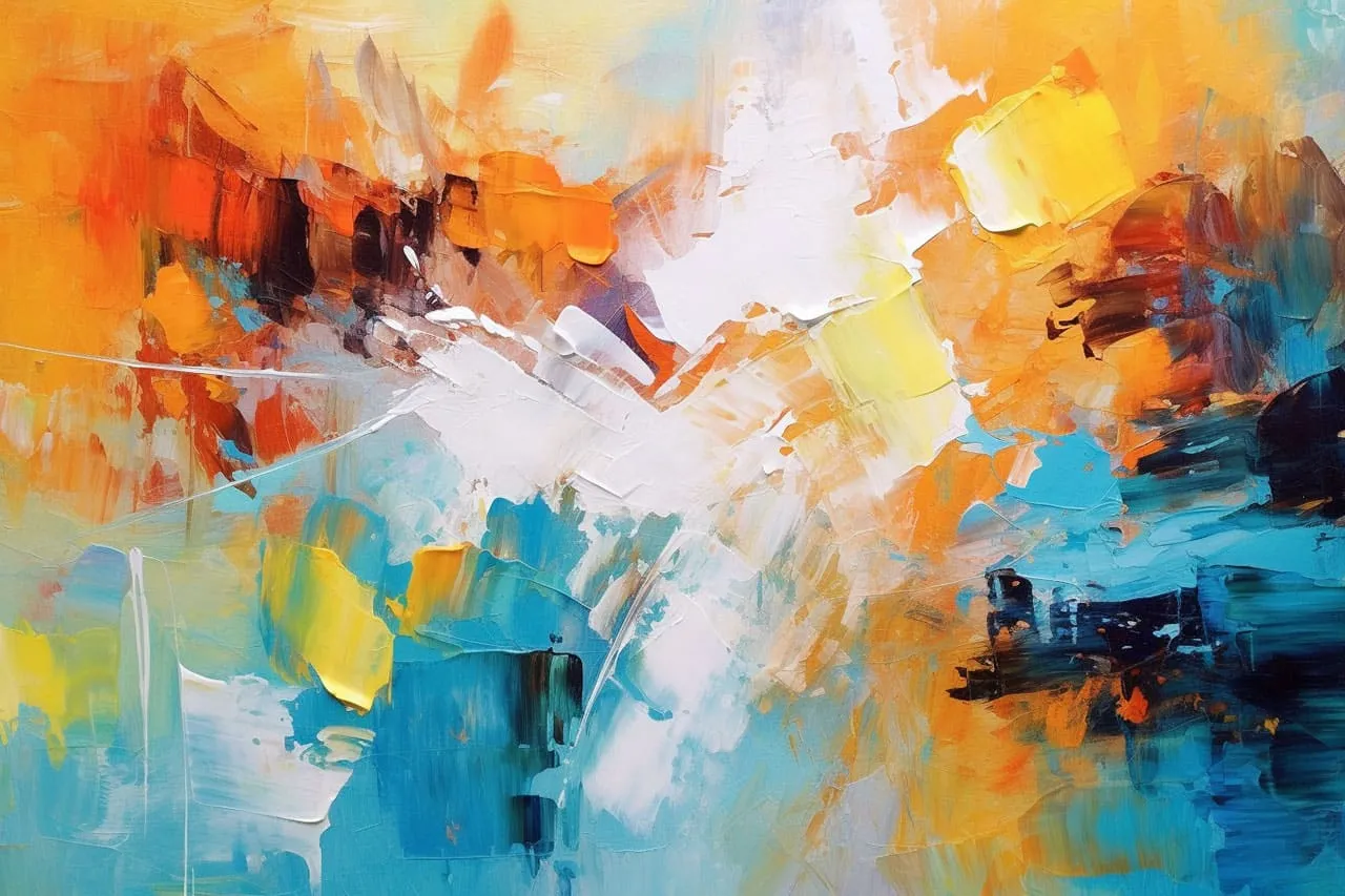An abstract painting from Igor Turovskiy's contemporary modern art series