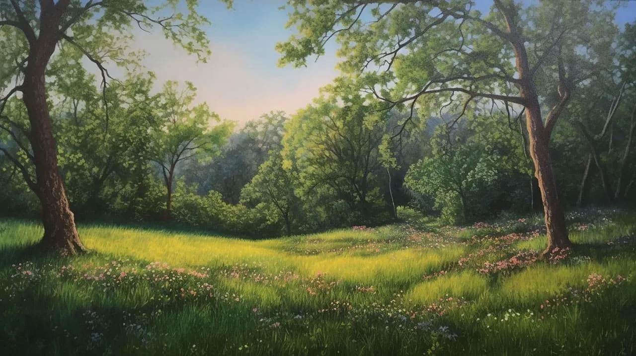 a peaceful meadow