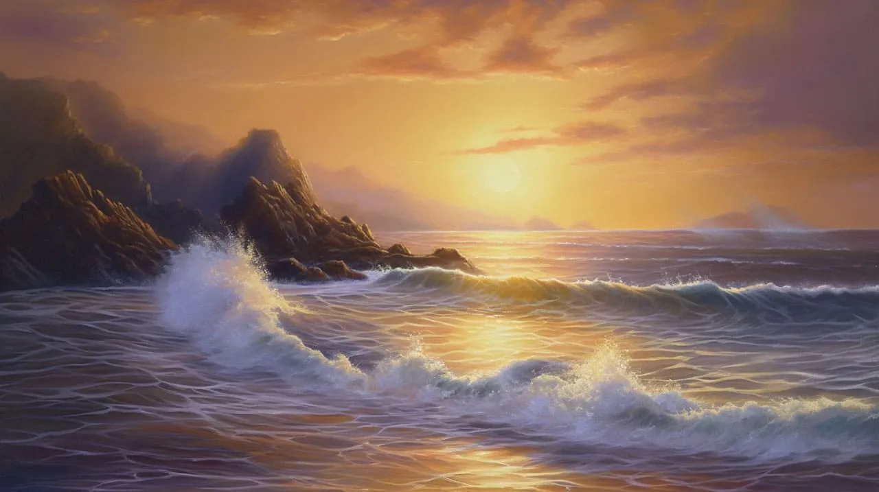 sunrise over ocean