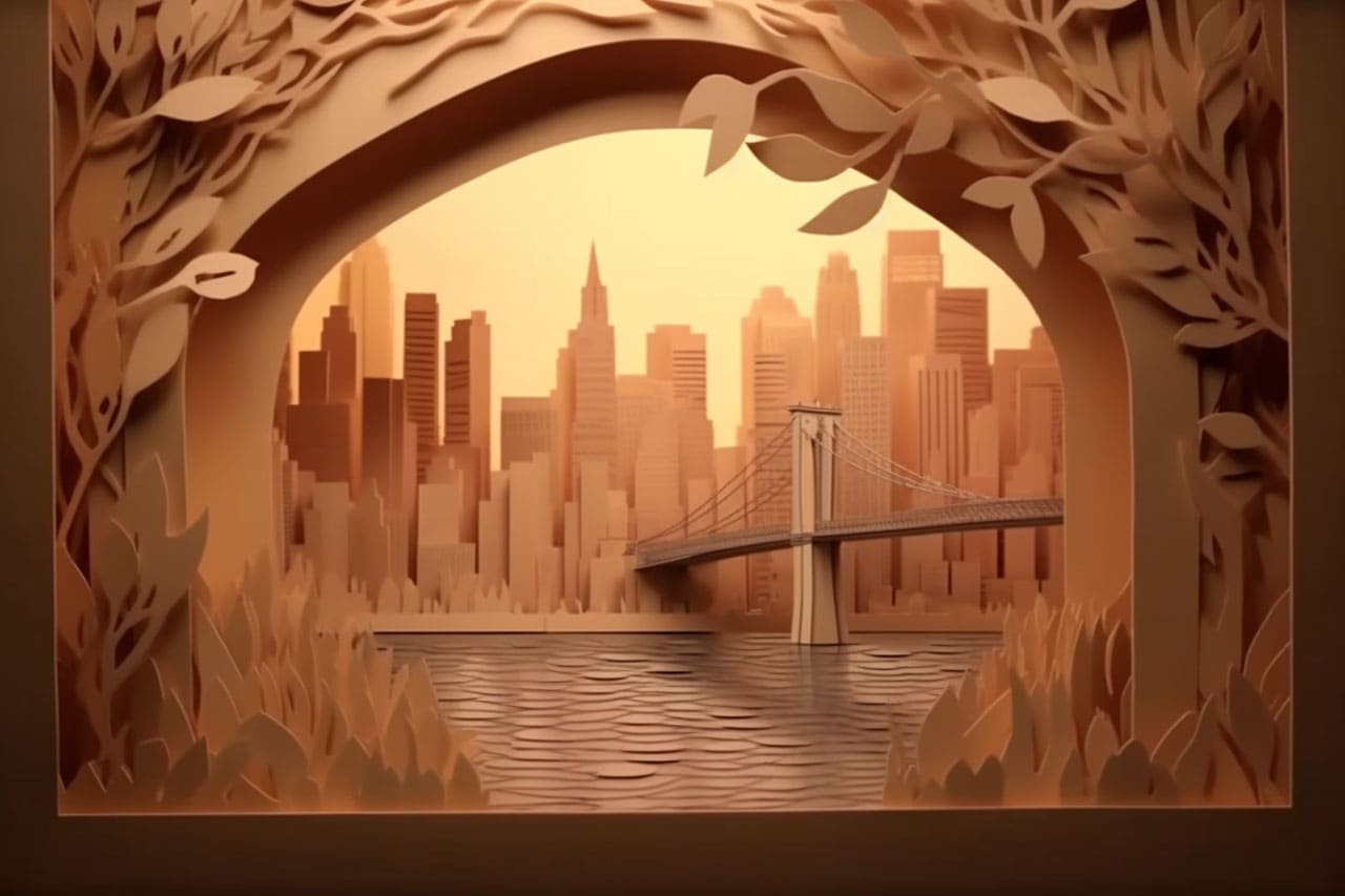 Brooklyn Bridge Kirigami