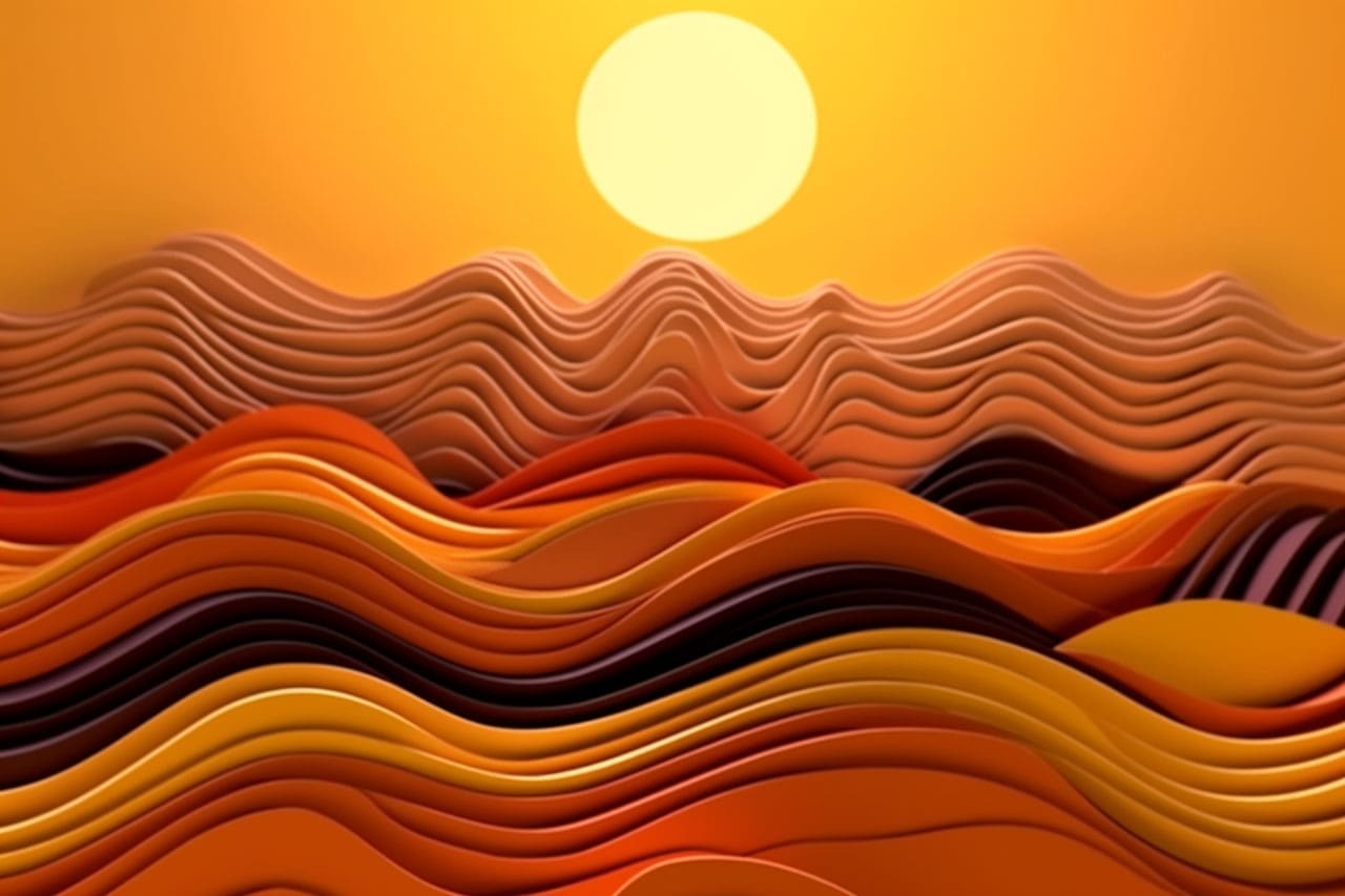 Sunset over the Great Plains