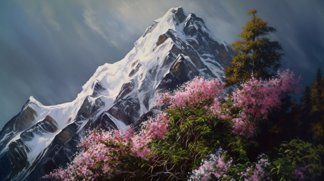 a tall and imposing mountain